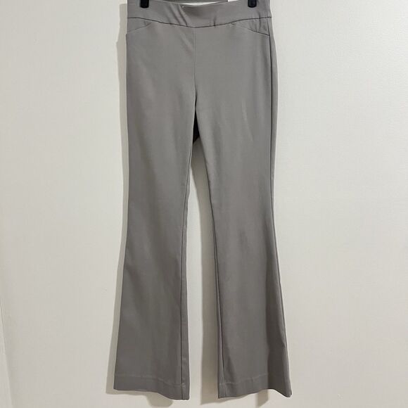 WHBM Pants Womens 4R Gray Boot Leg Stretch Trousers Workwear Office Career - Picture 1 of 8